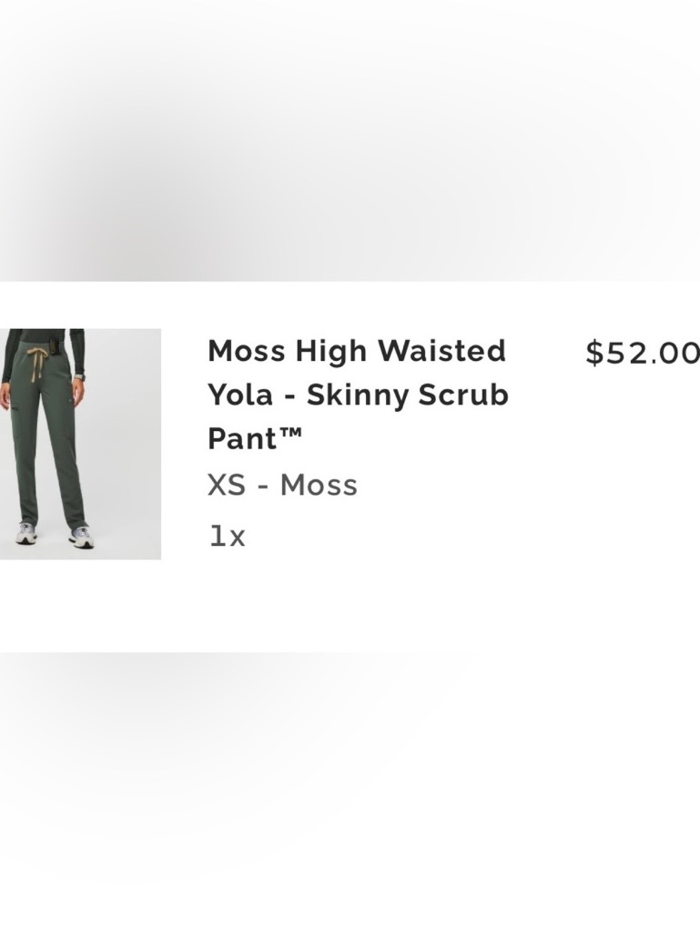 Figs Moss High-Waisted Skinny Scrub Pant